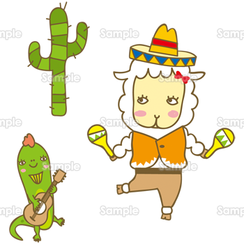 キャラテン 踊るメーコとイグアンナちゃん 年賀状プリント決定版 21