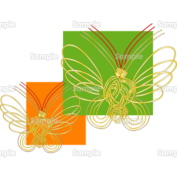 水引の蝶 無料イラスト 年賀状プリント決定版 21