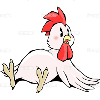 おなかいっぱい 満腹鶏 無料イラスト 年賀状プリント決定版 23