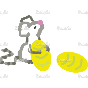 ネズミに小判 無料イラスト 年賀状プリント決定版 21